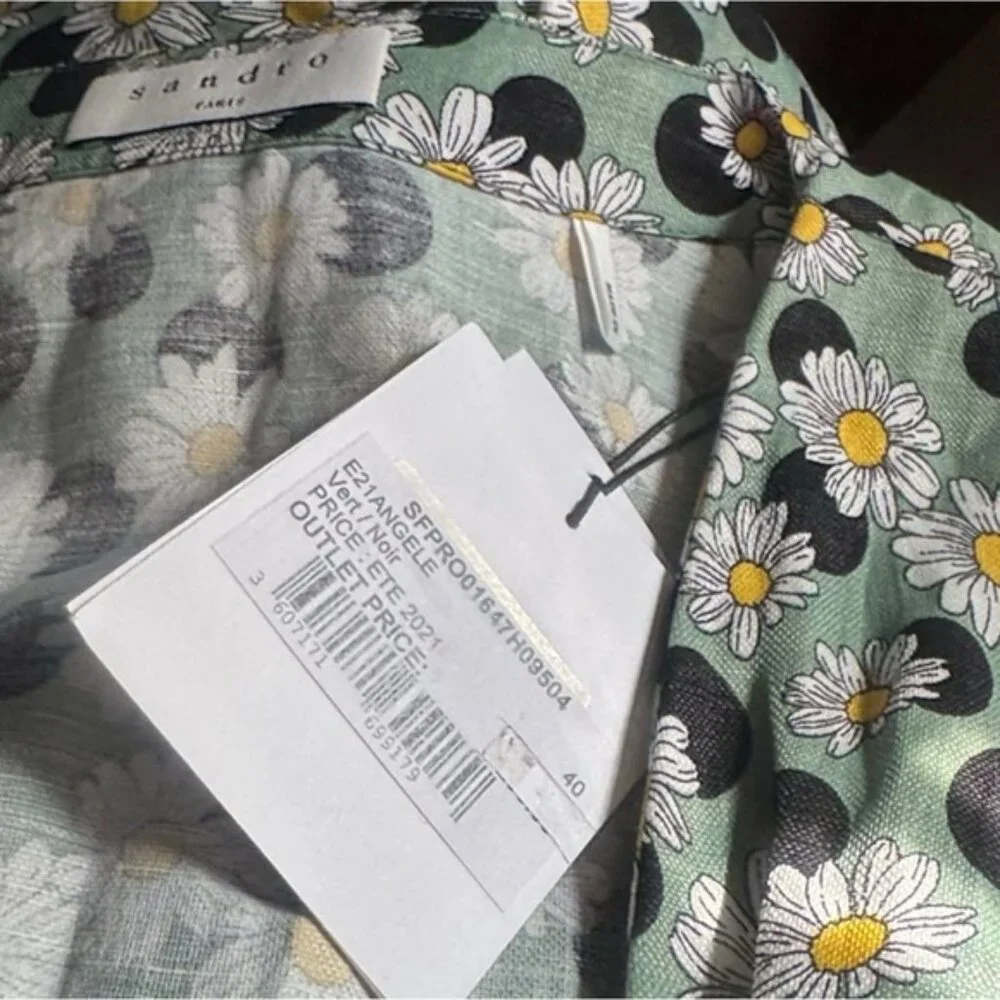 Sandro Multicolor Long Sleeve Dress - Picture 7 of 7